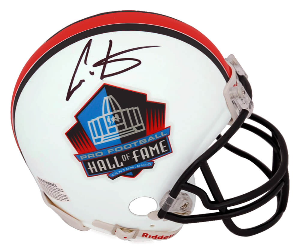 Cris Carter Signed Hall of Fame Logo (VSR4) Riddell Mini Helmet