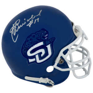 Harold Carmichael Signed Southern University Schutt Mini Helmet