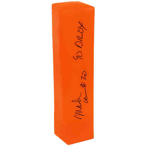 Mark Carrier Signed Champro Orange Endzone Football Pylon w/90 DROY