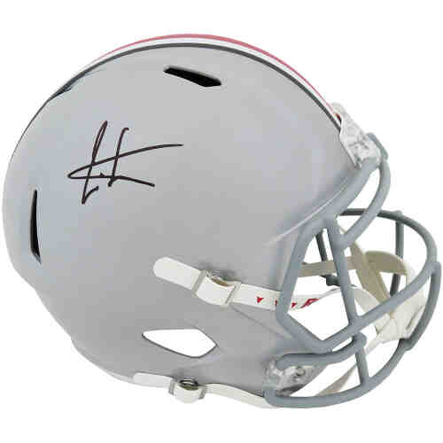 Cris Carter Signed Ohio State Buckeyes Riddell Full Size Speed Replica Helmet