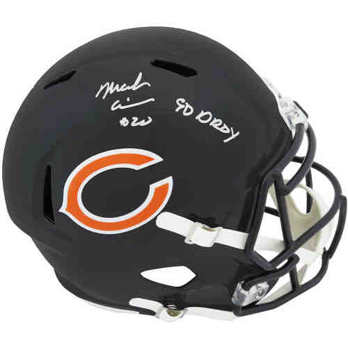 Mark Carrier Signed Chicago Bears Riddell Full Size Speed Replica Helmet w/90 DROY