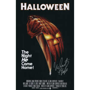 Nick Castle Signed Halloween 11×17 Movie Poster w/The Shape