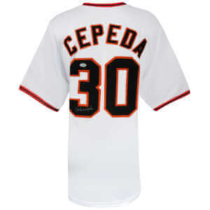Orlando Cepeda Signed White Custom Baseball Jersey - (JSA)