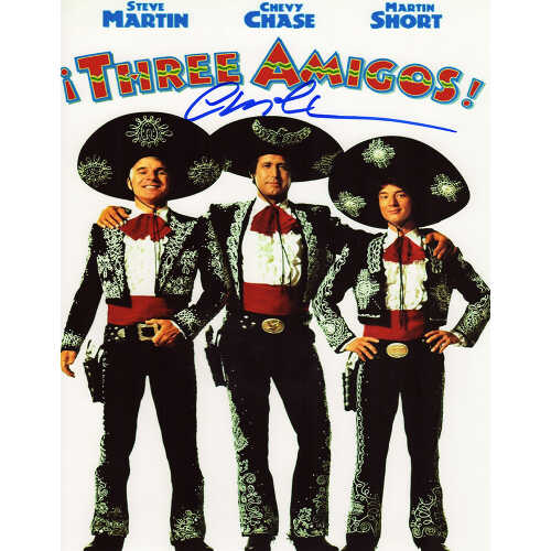 Chevy Chase Signed Three Amigos Movie Poster 11x14 Photo