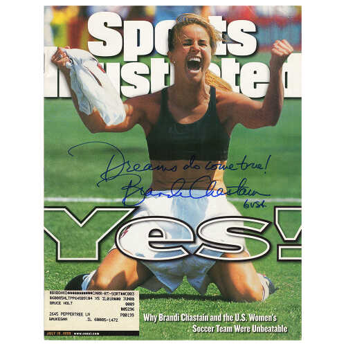 Brandi Chastain Signed Sports Illustrated July 19, 1999 Original Magazine w/Dreams Do Come True!