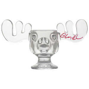 Chevy Chase Signed National Lampoon's Christmas Vacation Glass Moose Mug
