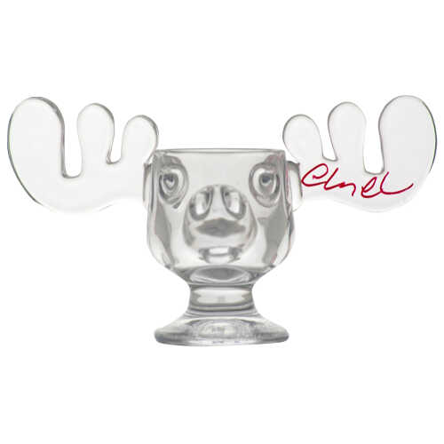 Chevy Chase Signed National Lampoon's Christmas Vacation Glass Moose Mug