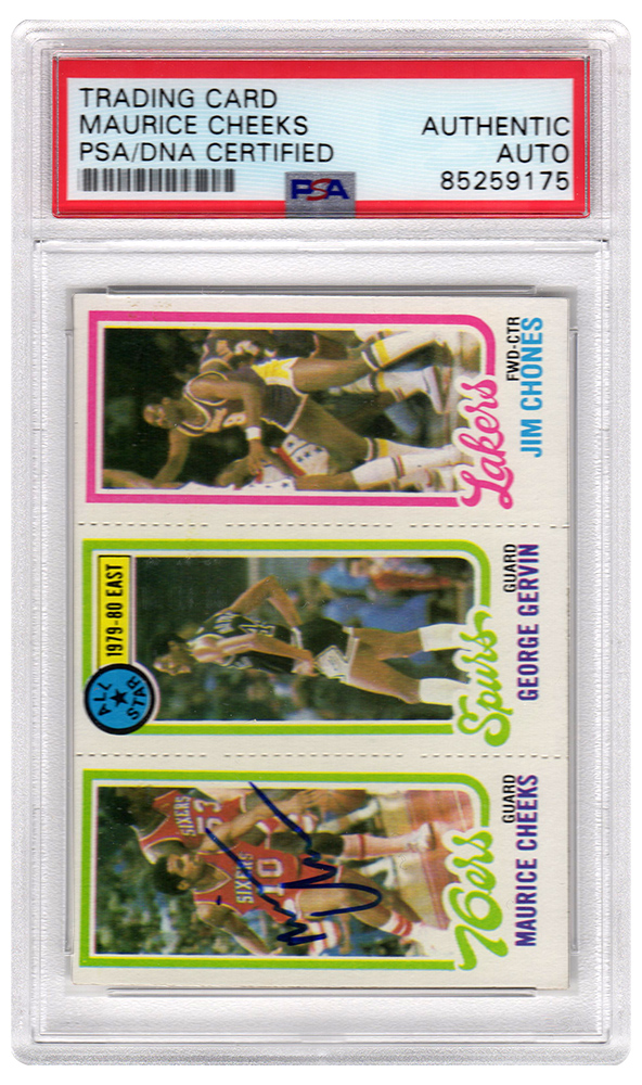 Maurice Cheeks Signed 76ers 1980-81 Topps Rookie Card #178 - (PSA Encapsulated)