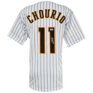Jackson Chourio Signed White Custom Baseball Jersey - (Beckett COA)