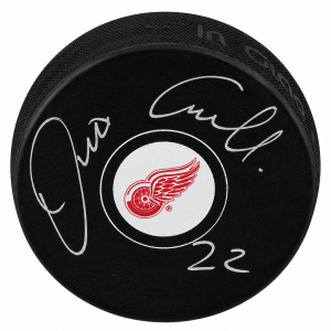 Dino Ciccarelli Signed Detroit Red Wings Logo Hockey Puck