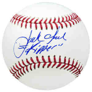 Jack Clark Signed Rawlings Official MLB Baseball w/Ripper
