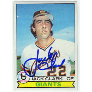 Jack Clark Signed San Francisco Giants 1979 Topps Baseball Trading Card #512