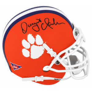 Dwight Clark Signed Clemson Tigers Riddell (VSR4) Mini Helmet