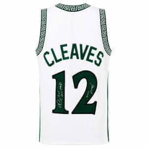 Mateen Cleaves Signed Michigan State 1999 M&N T/B White Swingman Basketball Jersey w/2000 MOP