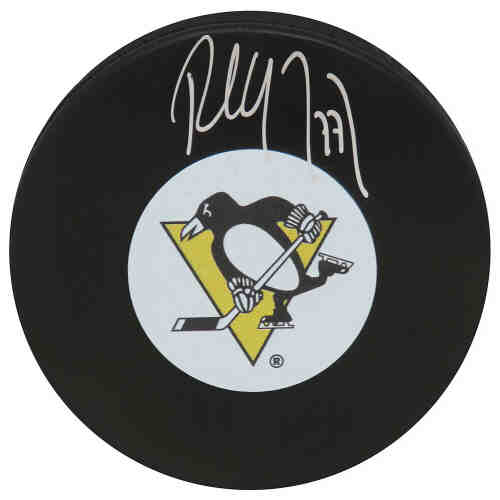 Paul Coffey Signed Pittsburgh Penguins Logo Hockey Puck