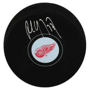Paul Coffey Signed Detroit Red Wings Logo Hockey Puck