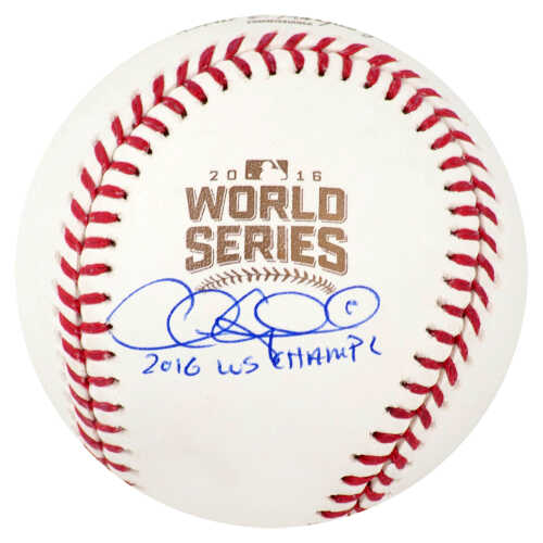 Chris Coghlan Signed Rawlings Official 2016 World Series Baseball w/2016 WS Champs