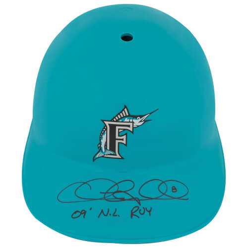 Chris Coghlan Signed Florida Marlins Souvenir Replica Batting Helmet w/09 NL ROY