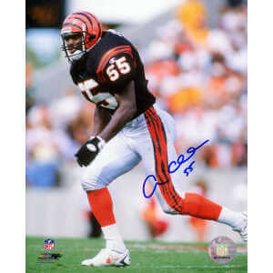 Andre Collins Signed Cincinnati Bengals Black Jersey Action 8x10 Photo