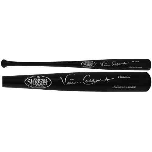 Vince Coleman Signed Louisville Slugger Pro Stock Black Baseball Bat