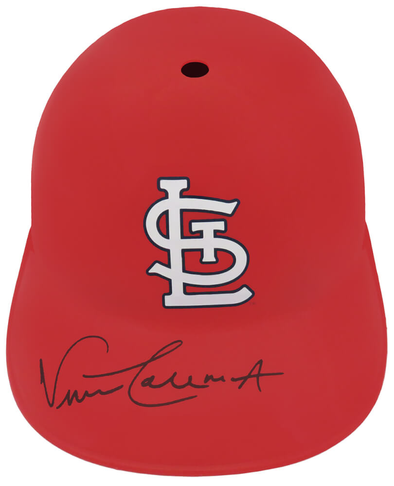 Vince Coleman Signed Cardinals Souvenir Replica Baseball Batting Helmet (SS COA)