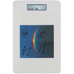 Coldplay Band Signed 'Moon Music' 5x5 CD Insert Card (4 - Signatures) - (PSA/DNA Encapsulated)
