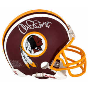 Monte Coleman Signed Washington Throwback Riddell (VSR4) Mini Helmet