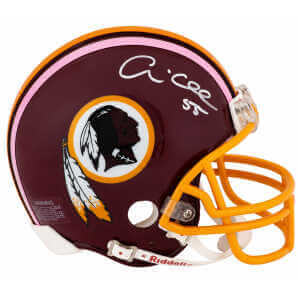 Andre Collins Signed Washington Throwback Riddell (VSR4) Mini Helmet - (Minor Discoloration)