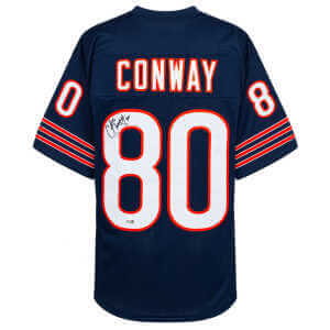 Curtis Conway Signed Navy Custom Football Jersey - (JSA)