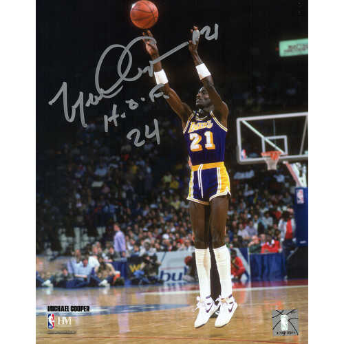 Michael Cooper Signed Los Angeles Lakers Shooting Action 8x10 Photo w/HOF'24