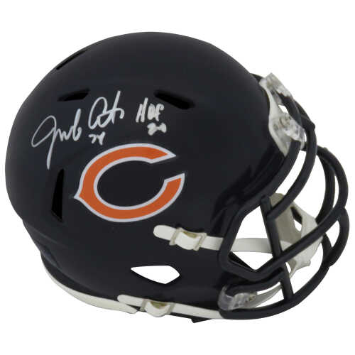 Jim Covert Signed Chicago Bears Riddell Speed Mini Helmet w/HOF'20