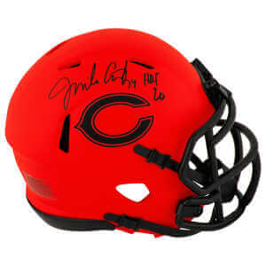 Jim Covert Signed Chicago Bears RAVE Riddell Speed Mini Helmet w/HOF'20