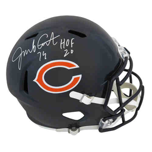 Jim Covert Signed Chicago Bears Riddell Full Size Speed Replica Helmet w/HOF'20