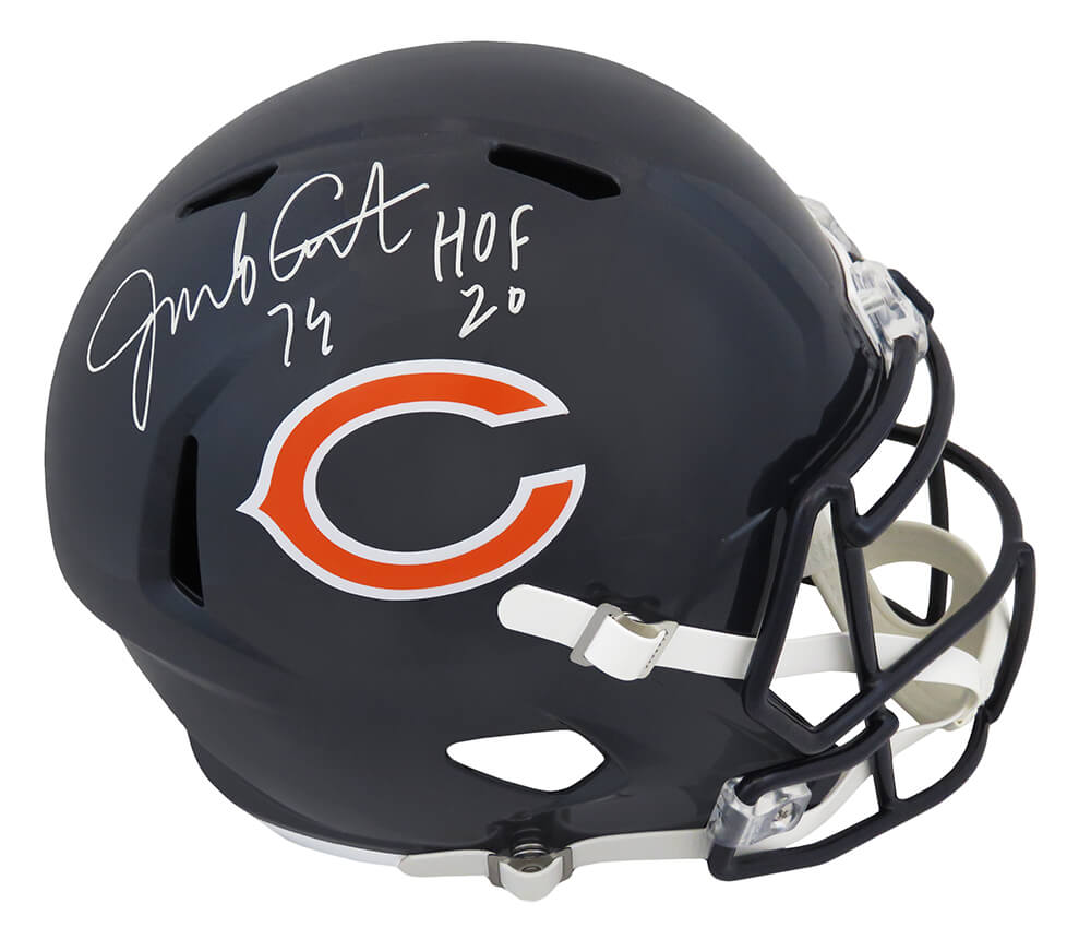 Jim Covert Signed Chicago Bears Riddell Full Size Speed Replica