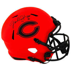 Jim Covert Signed Chicago Bears RAVE Riddell Full Size Speed Replica Helmet w/HOF'20