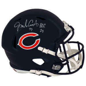 Jim Covert Signed Chicago Bears Riddell Full Size Speed Replica Helmet w/HOF&rsquo;20 &ndash; (In White)