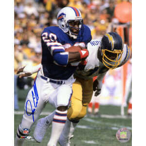 Joe Cribbs Signed Buffalo Bills Close Up Action 8x10 Photo