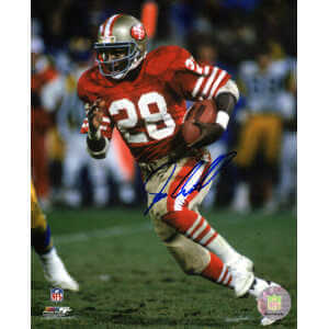Joe Cribbs Signed San Francisco 49ers Red Jersey Action 8x10 Photo