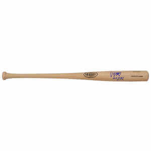 Oneil Cruz Signed Louisville Slugger Pro Stock Blonde Baseball Bat w/MLB Debut 10-2-21 - (Beckett)