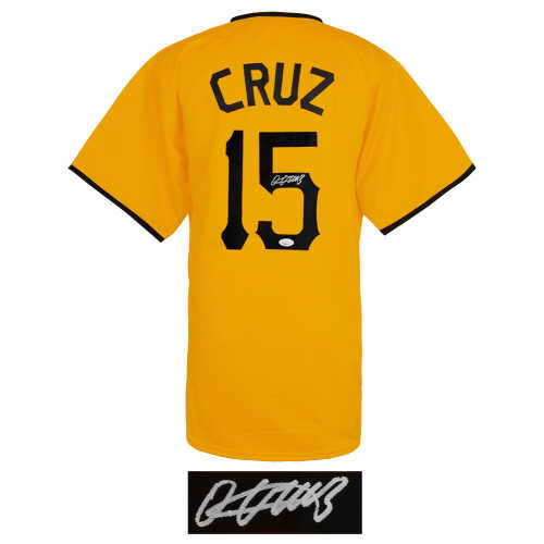 Oneil Cruz Signed Yellow Custom Baseball Jersey - (JSA) - Image 2