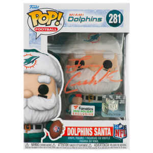 Larry Csonka Signed Miami Dolphins SANTA Funko Pop Doll #281