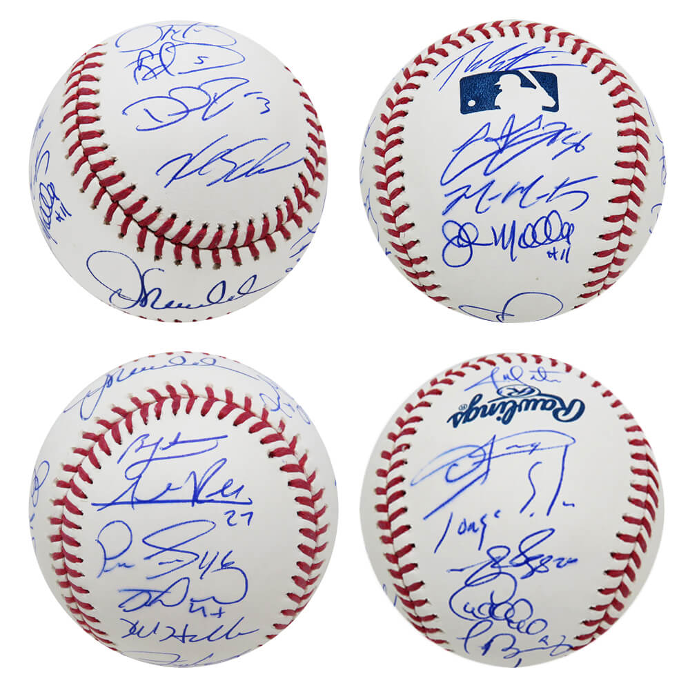 Javier Baez Chicago Cubs Autographed 2016 MLB World Series Baseball