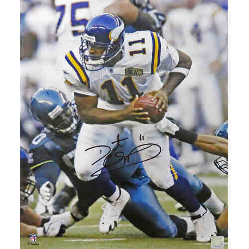 Daunte Culpepper Signed Minnesota Vikings Action 16x20 Photo