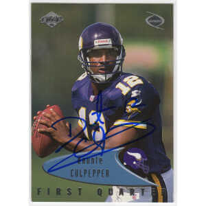 Daunte Culpepper Signed Vikings 1999 Collector's Edge Odyssey Rookie Football Card #83