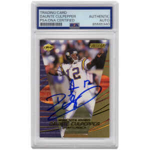 Daunte Culpepper Signed Vikings Football Trading Card (various) - (PSA Encapsulated)