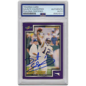 Daunte Culpepper Signed Vikings 1999 Score Supplemental Rookie Football Card #S83 – (PSA Encapsulated)