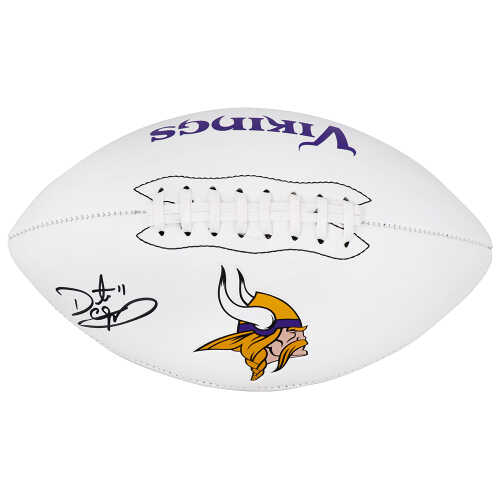 Daunte Culpepper Signed Minnesota Vikings Logo Franklin White Football
