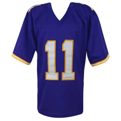 Daunte Culpepper Signed Purple T/B Custom Football Jersey - Image 2