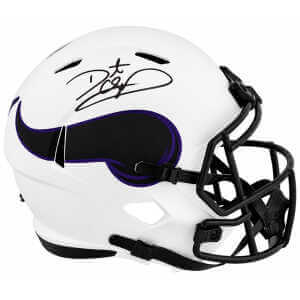 Daunte Culpepper Signed Minnesota Vikings LUNAR Riddell Full Size Speed Replica Helmet