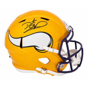 Daunte Culpepper Signed Minnesota Vikings FLASH Riddell Full Size Speed Replica Helmet
